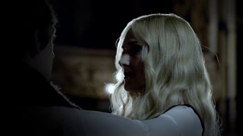 Movie still from “The Killers - Here With Me” (2012), directed by Tim Burton – Close Up shot, Over the shoulder angle