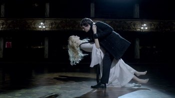 Movie still from “The Killers - Here With Me” (2012), directed by Tim Burton – Wide shot, Low angle