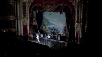 Movie still from “The Killers - Here With Me” (2012), directed by Tim Burton – Extreme Wide shot, High angle