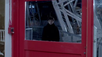 Movie still from “The Killers - Here With Me” (2012), directed by Tim Burton – Medium shot, Over the shoulder angle