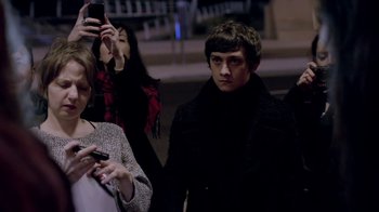 Movie still from “The Killers - Here With Me” (2012), directed by Tim Burton – Medium shot, Over the shoulder angle