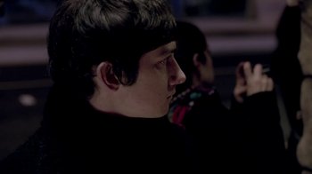 Movie still from “The Killers - Here With Me” (2012), directed by Tim Burton – Close Up shot, Over the shoulder angle