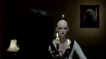 Movie still from “The Killers - Here With Me” (2012), directed by Tim Burton – Close Up shot, Over the shoulder angle