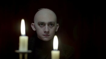 Movie still from “The Killers - Here With Me” (2012), directed by Tim Burton – Close Up shot, Low angle