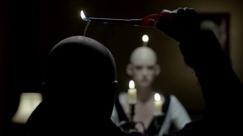 Movie still from “The Killers - Here With Me” (2012), directed by Tim Burton – Close Up shot, Over the shoulder angle