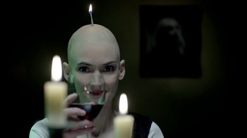 Movie still from “The Killers - Here With Me” (2012), directed by Tim Burton – Close Up shot, Over the shoulder angle