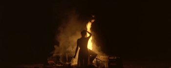 Movie still from “Florence & The Machine - Lover to Lover” (2012), directed by Vincent Haycock – Medium shot, Low angle