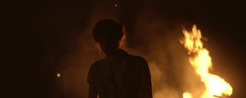 Movie still from “Florence & The Machine - Lover to Lover” (2012), directed by Vincent Haycock – Medium shot, Low angle