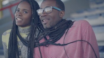 Movie still from “Solange - Losing You” (2012), directed by Melina Matsoukas – Close Up shot, Low angle