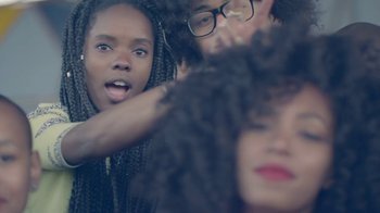 Movie still from “Solange - Losing You” (2012), directed by Melina Matsoukas – Close Up shot, Over the shoulder angle