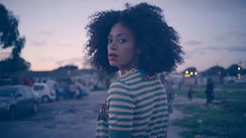 Movie still from “Solange - Losing You” (2012), directed by Melina Matsoukas – Close Up shot, Low angle