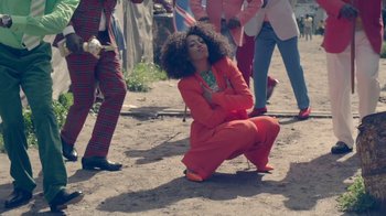 Movie still from “Solange - Losing You” (2012), directed by Melina Matsoukas – Medium shot, Low angle