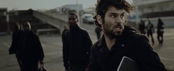 Movie still from “Gangs of Ballet - Hello Sweet World” (2012), directed by Salomon Ligthelm – Medium shot, Over the shoulder angle