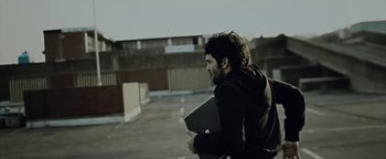 Movie still from “Gangs of Ballet - Hello Sweet World” (2012), directed by Salomon Ligthelm – Medium shot, Low angle