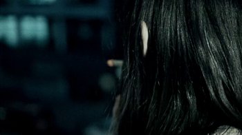 Movie still from “Beach House - Wild” (2012), directed by Johan Renck – Extreme Close Up shot, Over the shoulder angle