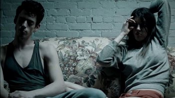 Movie still from “Beach House - Wild” (2012), directed by Johan Renck – Medium shot, High angle