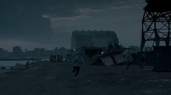 Movie still from “Beach House - Wild” (2012), directed by Johan Renck – Extreme Wide shot, High angle