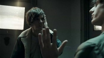 Movie still from “Beach House - Wild” (2012), directed by Johan Renck – Close Up shot, Over the shoulder angle