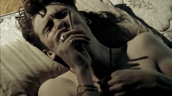 Movie still from “Beach House - Wild” (2012), directed by Johan Renck – Extreme Close Up shot, Overhead angle