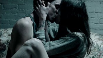 Movie still from “Beach House - Wild” (2012), directed by Johan Renck – Medium shot, High angle