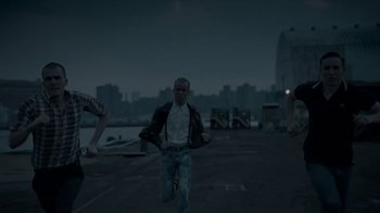 Movie still from “Beach House - Wild” (2012), directed by Johan Renck – Wide shot, Low angle