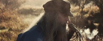 Movie still from “Bon Iver - Towers” (2011), directed by Nabil Elderkin – Close Up shot, Low angle