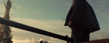 Movie still from “Bon Iver - Towers” (2011), directed by Nabil Elderkin – Extreme Wide shot, Low angle