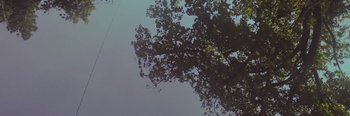 Movie still from “Youth Lagoon - July” (2011), directed by Tyler T. Williams – Extreme Wide shot, Overhead angle