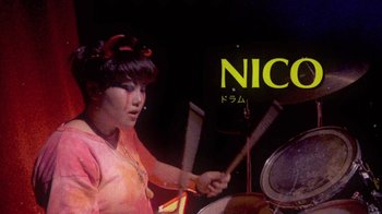 Movie still from “The Suzan - Devils” (2011), directed by Ryan Staake – Extreme Close Up shot, Low angle