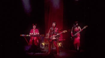 Movie still from “The Suzan - Devils” (2011), directed by Ryan Staake – Wide shot, Low angle