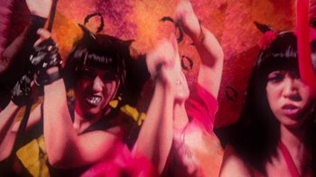 Movie still from “The Suzan - Devils” (2011), directed by Ryan Staake – Extreme Close Up shot, Low angle