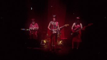 Movie still from “The Suzan - Devils” (2011), directed by Ryan Staake – Wide shot, Low angle