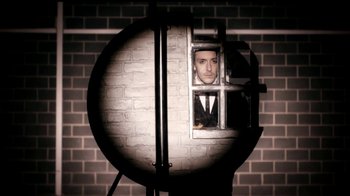 Movie still from “Mirrors - Into The Heart” (2011), directed by Us – Medium shot, Low angle