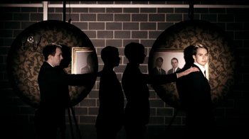 Movie still from “Mirrors - Into The Heart” (2011), directed by Us – Wide shot, Overhead angle