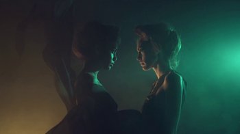 Movie still from “Fenech Soler - Demons” (2010), directed by Casper Balslev – Medium shot, Low angle