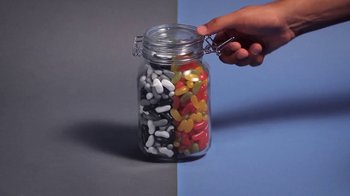 Movie still from “Dels - Trumpalump” (2010), directed by Us – Extreme Close Up shot, Overhead angle