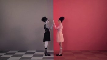 Movie still from “Dels - Trumpalump” (2010), directed by Us – Medium shot, Overhead angle