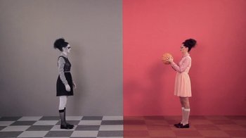 Movie still from “Dels - Trumpalump” (2010), directed by Us – Wide shot, Overhead angle