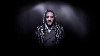 Movie still from “Dels - Shapeshift” (2010), directed by Us – Medium shot, Low angle