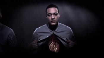 Movie still from “Dels - Shapeshift” (2010), directed by Us – Medium shot, Overhead angle