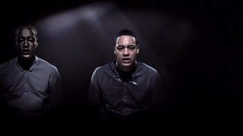 Movie still from “Dels - Shapeshift” (2010), directed by Us – Close Up shot, Low angle