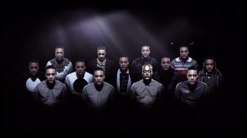 Movie still from “Dels - Shapeshift” (2010), directed by Us – Wide shot, Overhead angle