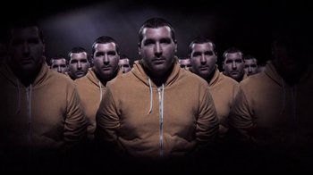 Movie still from “Dels - Shapeshift” (2010), directed by Us – Wide shot, Overhead angle