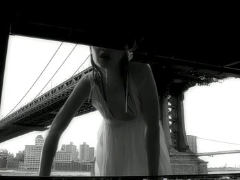 Movie still from “The Rolling Stones - Love Is Strong” (1994), directed by David Fincher – Medium shot, Low angle