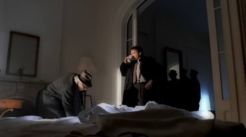 Movie still from “Madonna - Bad Girl” (1993), directed by David Fincher – Wide shot, High angle