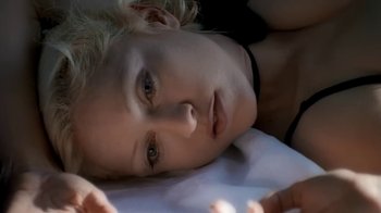 Movie still from “Madonna - Bad Girl” (1993), directed by David Fincher – Close Up shot, Overhead angle