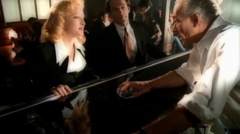 Movie still from “Madonna - Bad Girl” (1993), directed by David Fincher – Medium shot, High angle