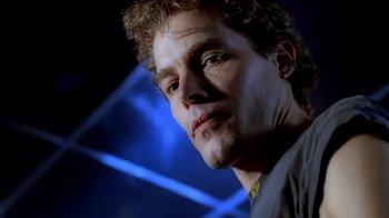 Movie still from “Madonna - Bad Girl” (1993), directed by David Fincher – Close Up shot, Low angle