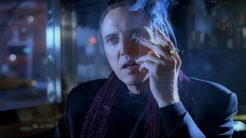 Movie still from “Madonna - Bad Girl” (1993), directed by David Fincher – Close Up shot, Low angle