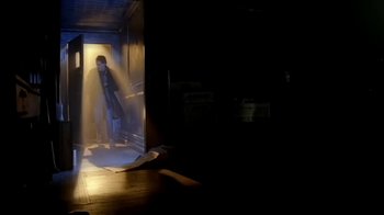 Movie still from “Madonna - Bad Girl” (1993), directed by David Fincher – Wide shot, Low angle